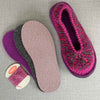 Sarah DIY Crochet Slippers in Blossom Pink , Berry, Volcano or Turquoise Mix