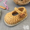 Mary Jane Crochet Baby Shoe Kit