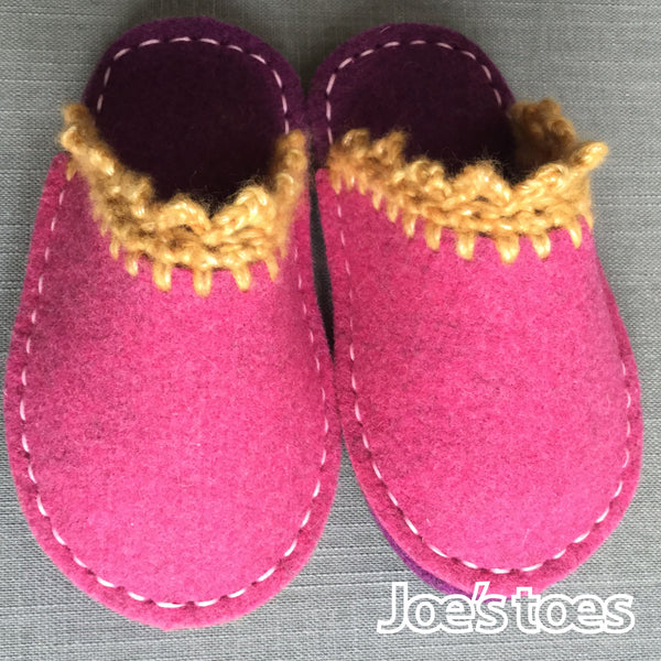 Joe's Toes Princess  Felt Slipper Kit in Children's sizes
