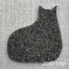 Joe's Toes wool felt cat in charcoal gray