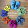 childrensCross-Over slipper knit kit in Herdy Wool - Joe's Toes  - 1