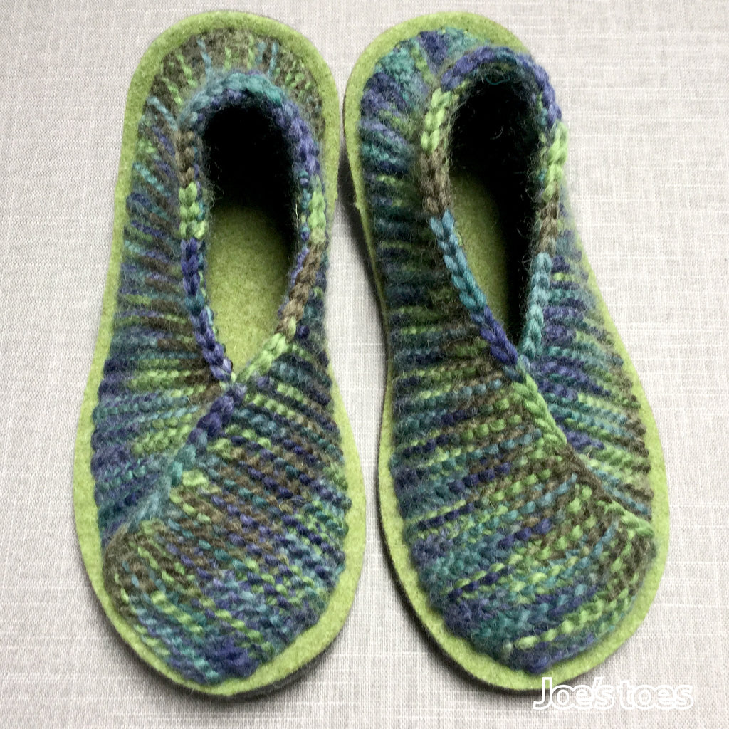 Joe's Toes knitted Crossover slippers