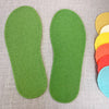 joe's toes natural crepe rubber soles color green