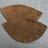 Slipper Toecaps in Suede Leather