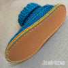 Joe's Toes Snuggly Knitted Slipper Kit with vinyl soles