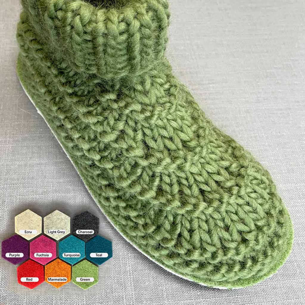 Knitted slippers with one swatch - a pattern for beginners! | Knitted  slippers with one swatch - a pattern for beginners! | By Miarti - Crochet  and KnittingFacebook