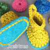 Bruna Easy Crochet Baby Booties in Merino Yarn