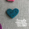 Joe's Toes Felt Mini Hearts - set of 10