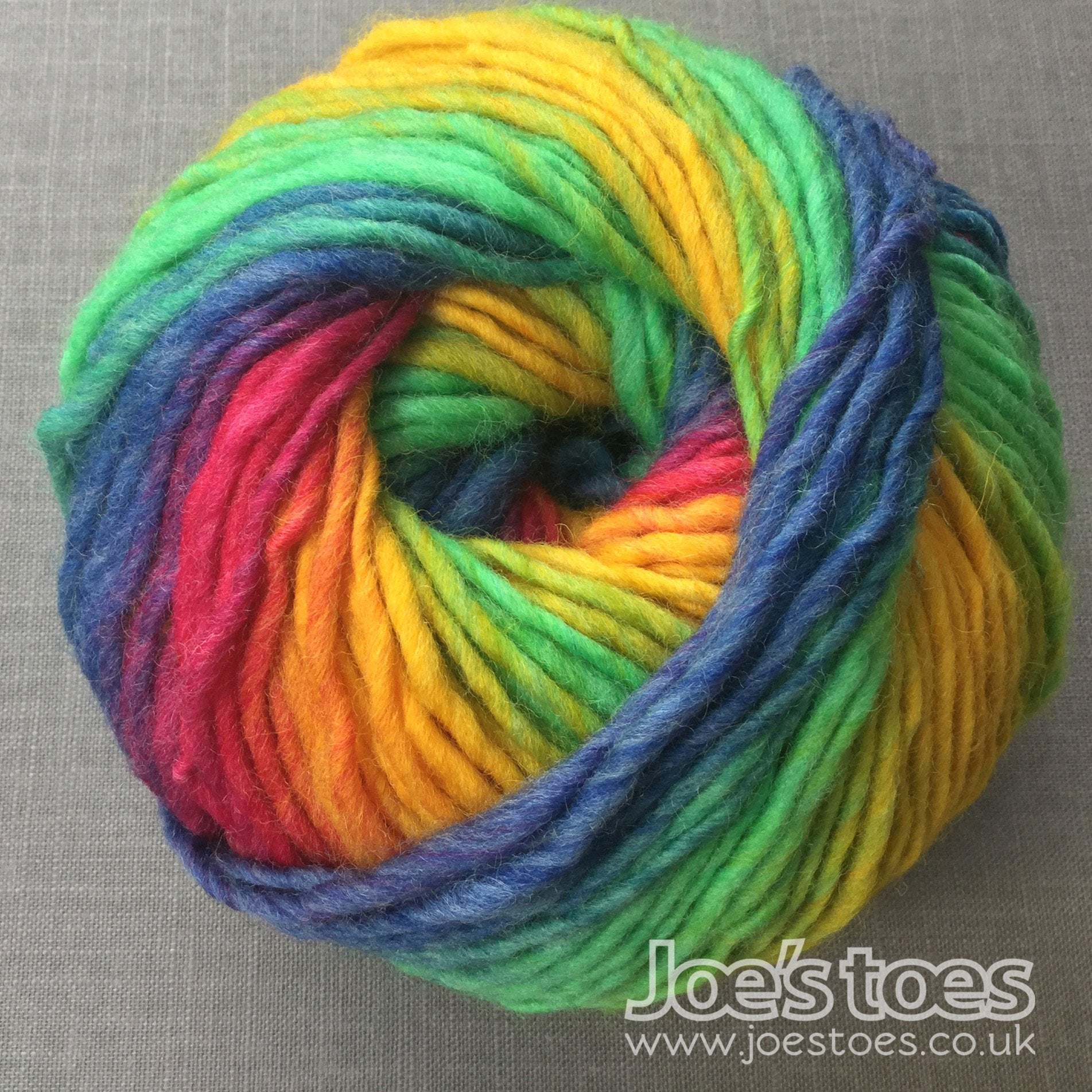 Sarah DIY Crochet Slippers in Rainbow Colored Yarn Women's 9-10 / Rainbow Yarn / Additional Vibram Rubber Outsoles