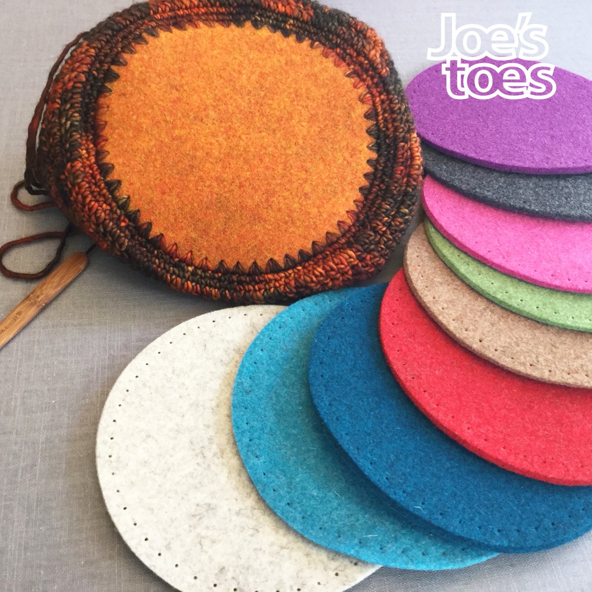 Felt Circles - Perfect Coasters, Round bases
