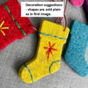 Festive Selection 33 Felt Shapes in thick wool felt ideal for Christmas