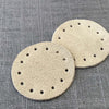 Joe's Toes Round Patches  in Suede Leather in Two Colors