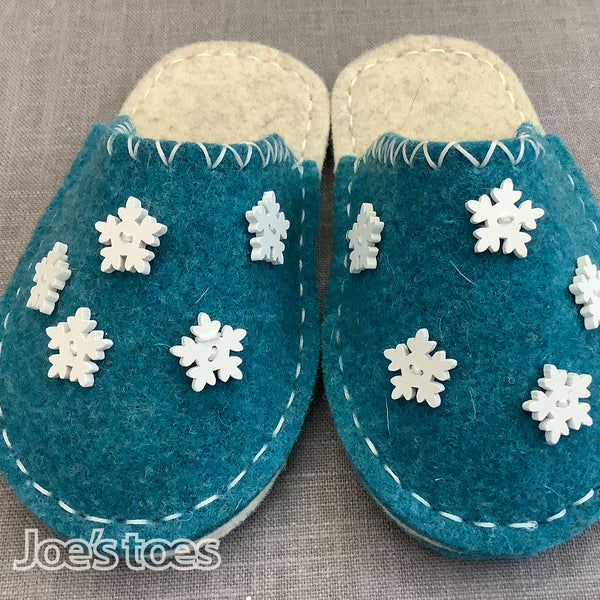 DIY Snowflake Slippers for Toddlers & Children