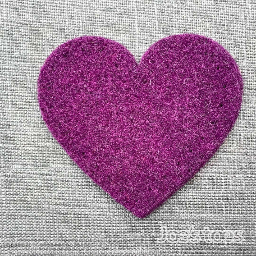Joe's Toes heart shape sew-on patches with punched holes for easy stitching  – Joe's Toes US