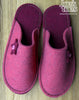 Fuchsia Pink Felt Slipper - Star and Button - Joe's Toes  - 1