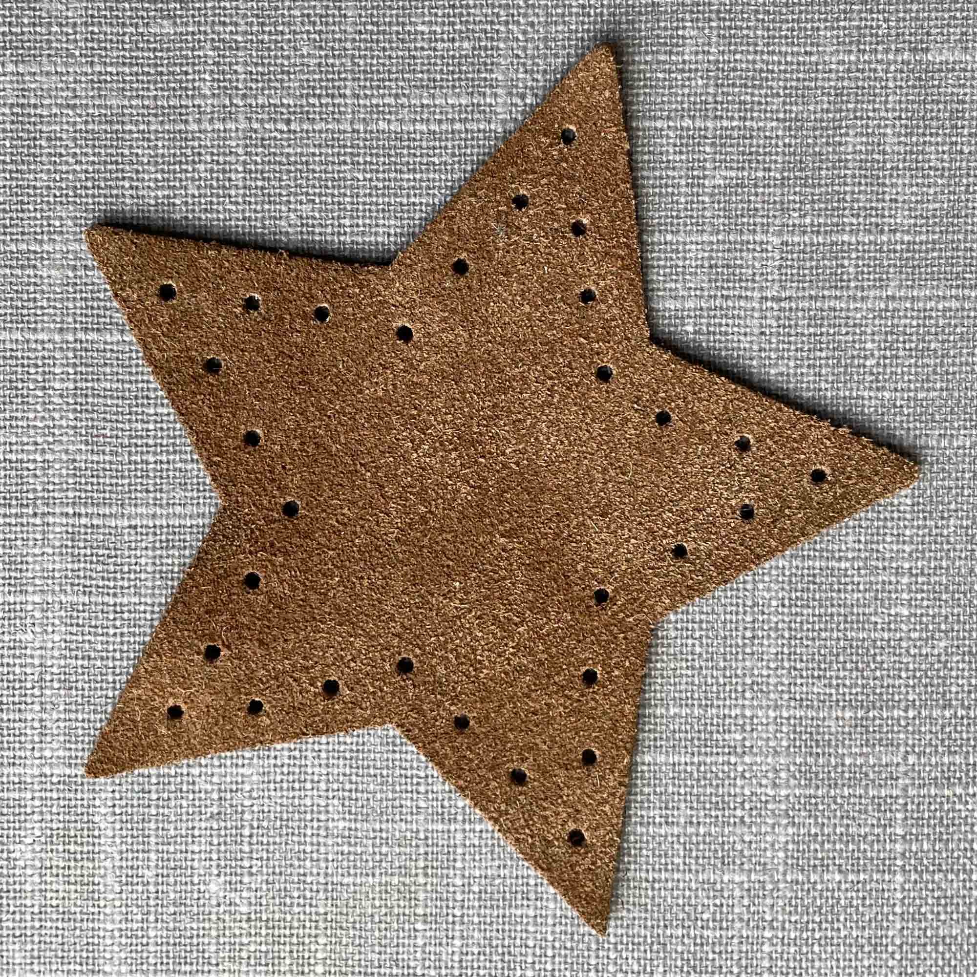 Big Suede Star Patches with punched holes – Joe's Toes US